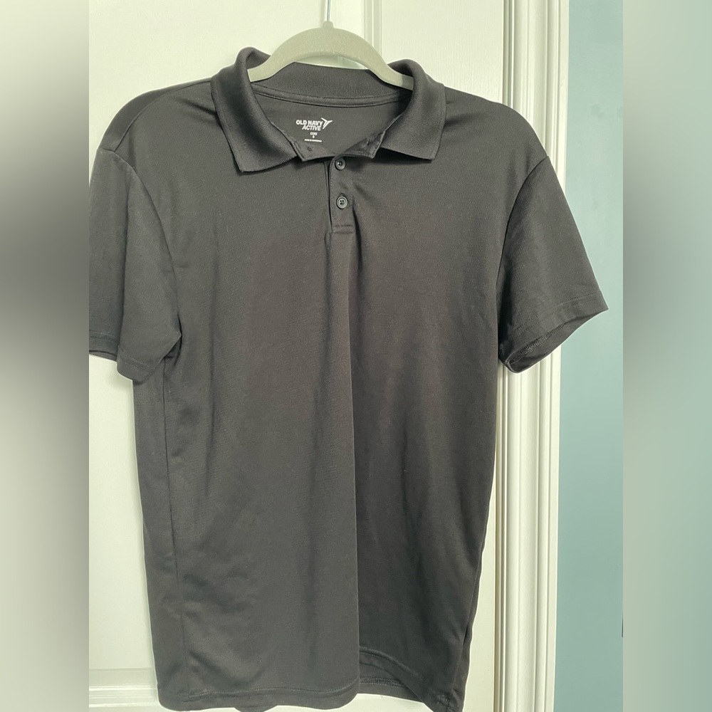 Black Old Navy Active Polo